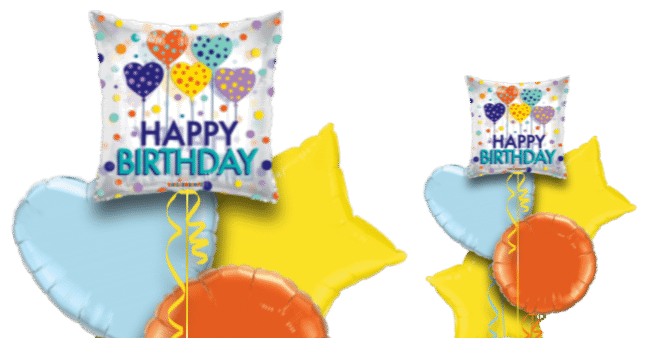 Birthday Hearts Balloon