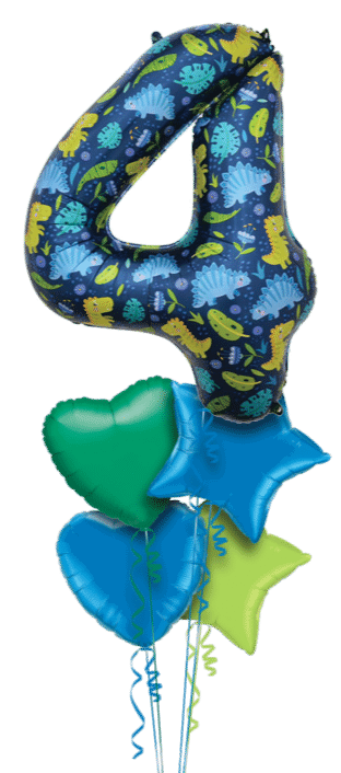 Dinosaurs No 4 Balloon