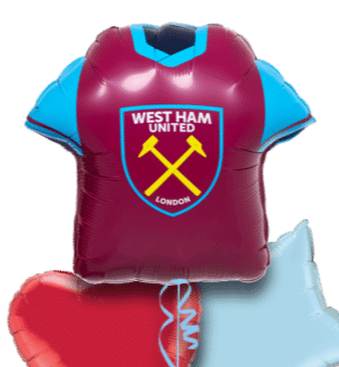 West Ham Football Shirt Balloon