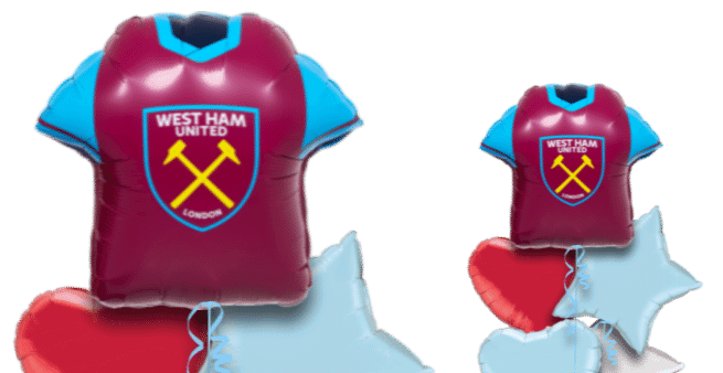 West Ham Football Shirt Balloon