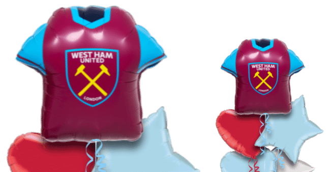 West Ham Football Shirt Balloon