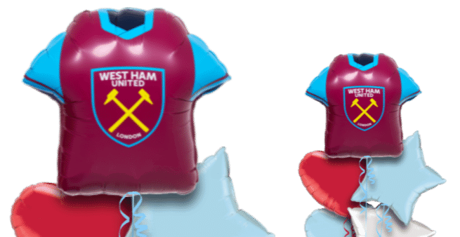 West Ham Football Shirt Balloon