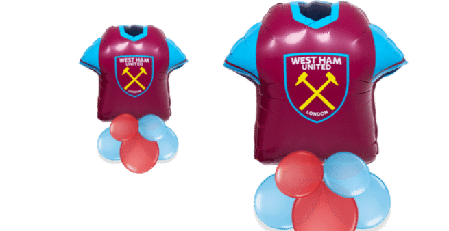 West Ham Football Shirt Balloon
