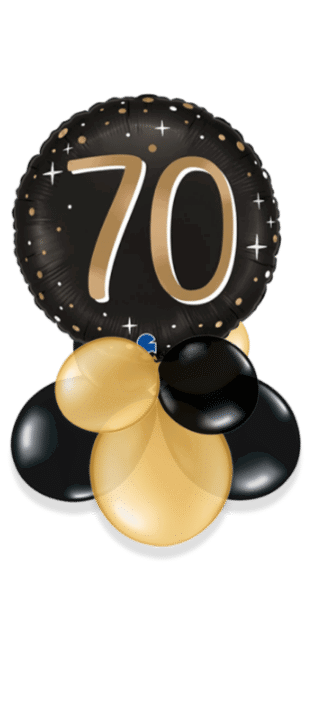 30 Gold and Black Balloon