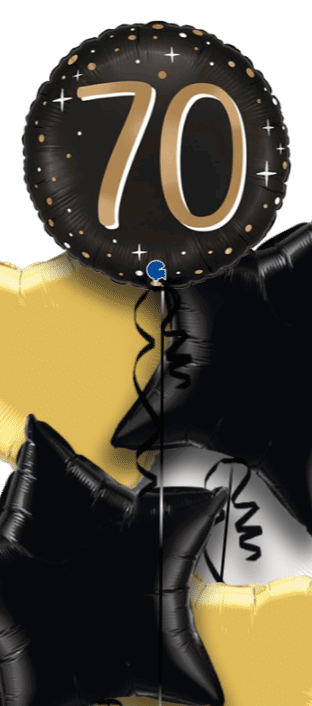 30 Gold and Black Balloon