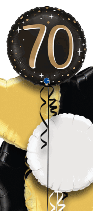 30 Gold and Black Balloon