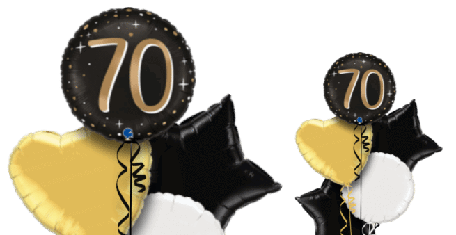 30 Gold and Black Balloon