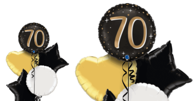 30 Gold and Black Balloon