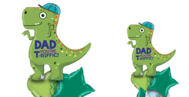 Dad T-Riffix Dinosaur Balloon
