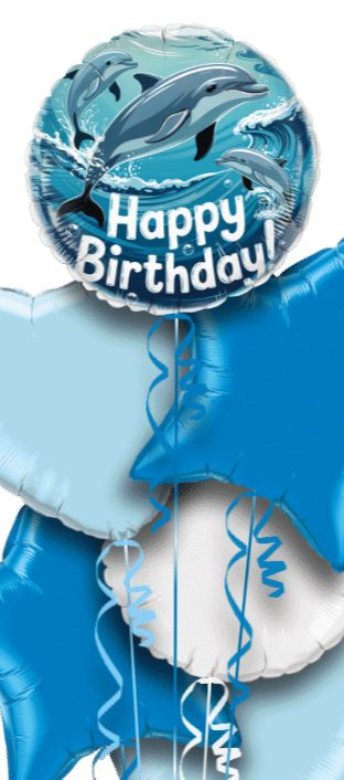 Birthday Dolphins Balloon