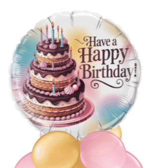 Happy Birthday Cake Balloon