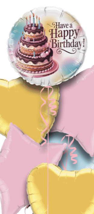 Happy Birthday Cake Balloon