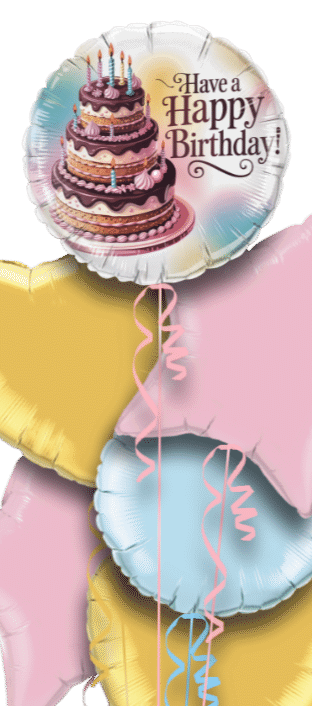 Happy Birthday Cake Balloon