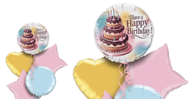 Happy Birthday Cake Balloon
