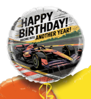 Birthday Racing Car Balloon