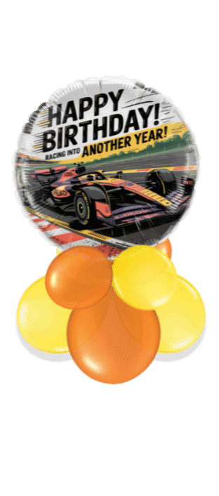Birthday Racing Car Balloon