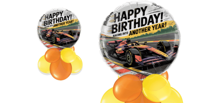 Birthday Racing Car Balloon