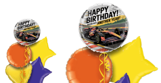 Birthday Racing Car Balloon