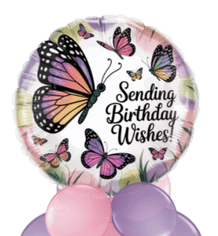 Birthday Butterfly Wishes Balloon