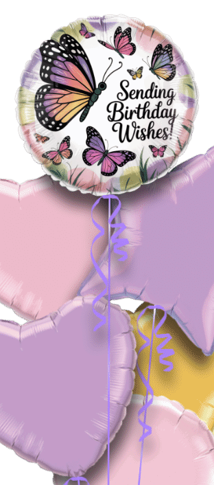Birthday Butterfly Wishes Balloon