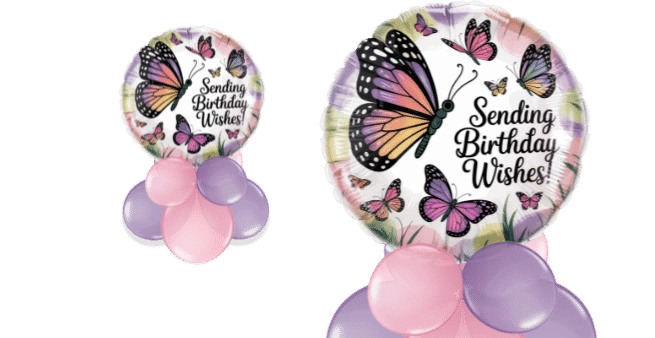 Birthday Butterfly Wishes Balloon