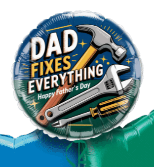 Dad Fixes Everything Fathers Day Balloon