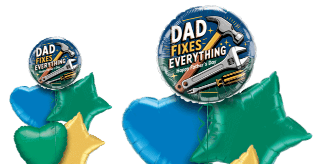 Dad Fixes Everything Fathers Day Balloon