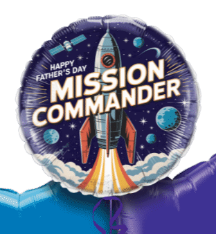 Happy Fathers Day Mission Commander Balloon