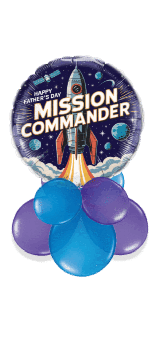Happy Fathers Day Mission Commander Balloon