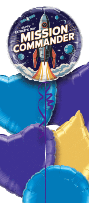 Happy Fathers Day Mission Commander Balloon