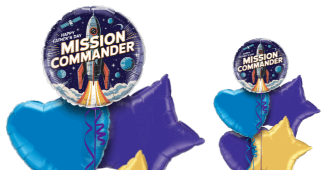 Happy Fathers Day Mission Commander Balloon