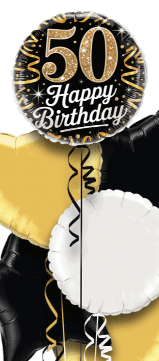 Birthday Gold Sparkle Age Balloon