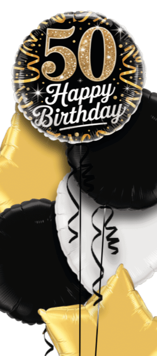 Birthday Gold Sparkle Age Balloon