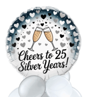 Silver Wedding Balloon