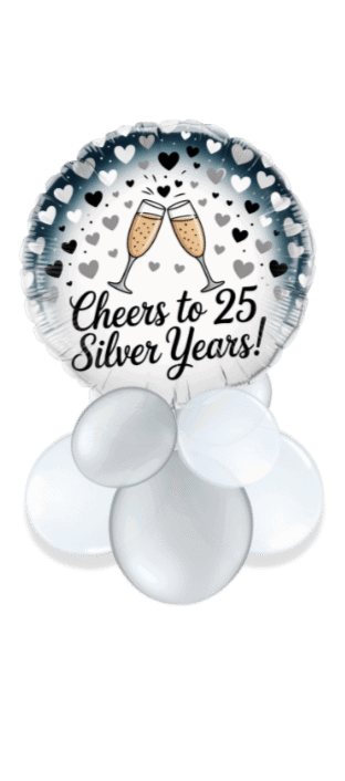Silver Wedding Balloon