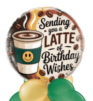 Latte Birthday Balloon