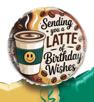 Latte Birthday Balloon
