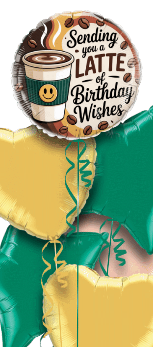 Latte Birthday Balloon