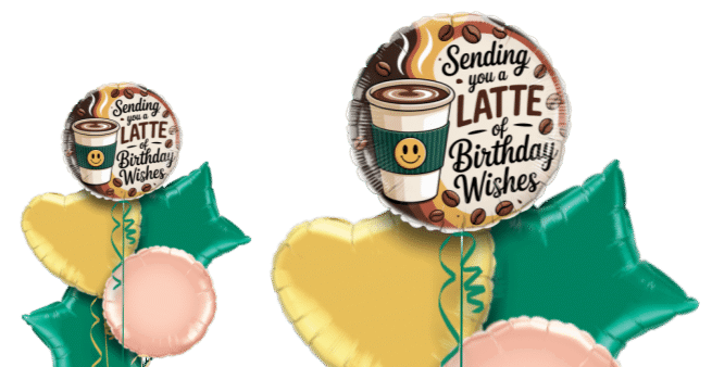 Latte Birthday Balloon