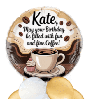 Coffee Birthday Balloon