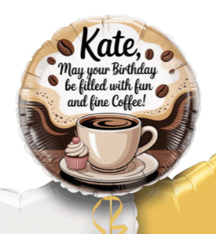 Coffee Birthday Balloon