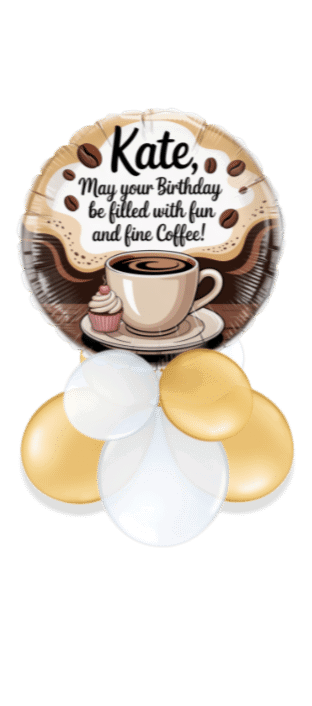 Coffee Birthday Balloon