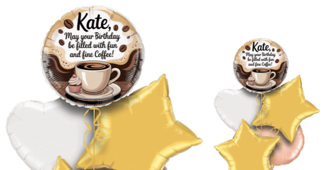 Coffee Birthday Balloon