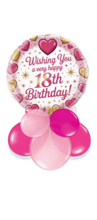 18th Hearts Balloon