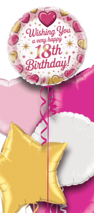 18th Hearts Balloon