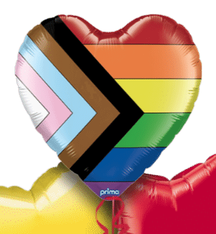 Progress Pride Heart Balloon