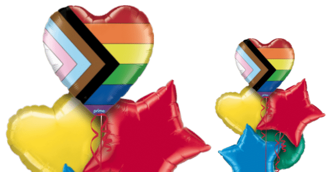 Progress Pride Heart Balloon