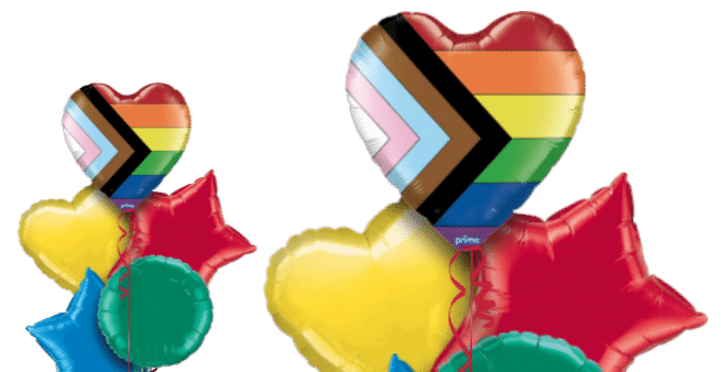 Progress Pride Heart Balloon