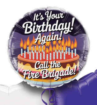 Birthday Cake Fire Balloon