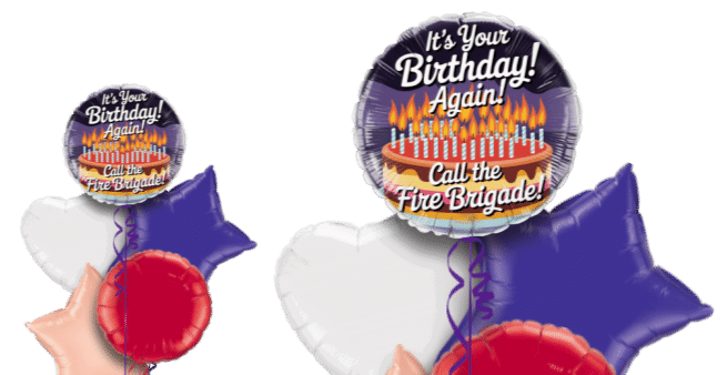 Birthday Cake Fire Balloon